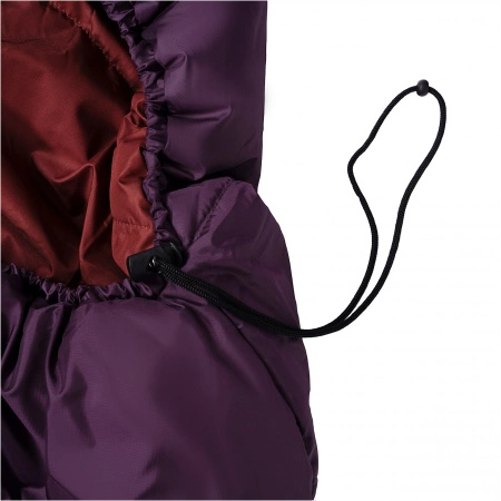 Alpinus - Śpiwór Fiber Pro WS 1100 dla leworęcznych - burgundowy