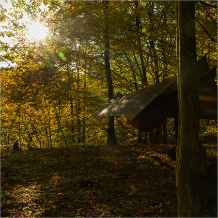 Flyhamak - Tarp Sola 4x3m - ciemnooliwkowy