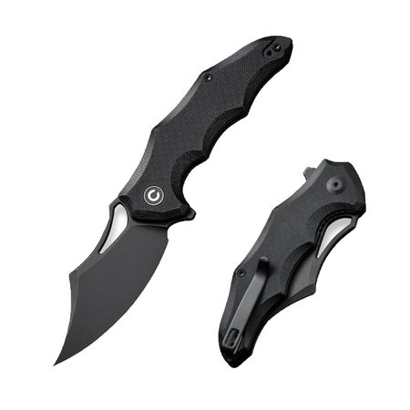 Nóż składany CIVIVI Chiro Black G10, Black Stonewashed 14C28N (C23046-1)