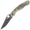 Nóż składany Spyderco Military 2 Camo G10, Black DLC CPM S30V Plain by Sal, Eric Glesser (C36GPCMOBK2)