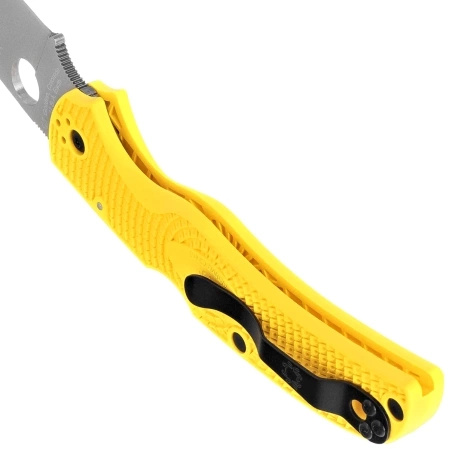 Nóż składany Spyderco Native Chief 2 Lightweight Salt Yellow FRN, Satin MagnaCut by Sal Glesser (C244PYL)