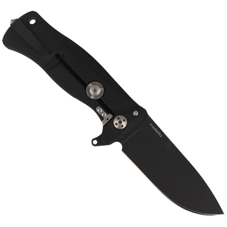 Nóż składany LionSteel SR Flipper Aluminum Black / Black Blade (SR11A BB)