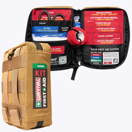 Apteczka z wyposażeniem - SURVIVAL Hiking First Aid KIT