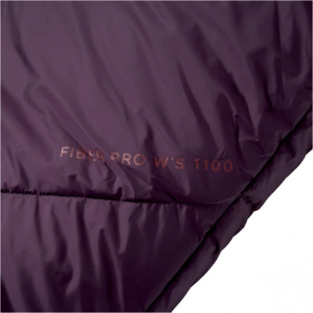 Alpinus - Śpiwór Fiber Pro WS 1100 dla leworęcznych - burgundowy