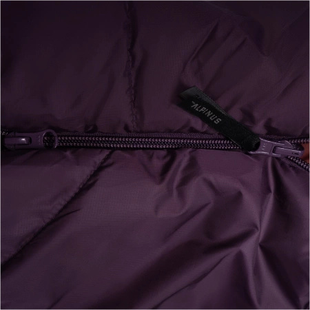 Alpinus - Śpiwór Fiber Pro WS 1100 dla leworęcznych - burgundowy