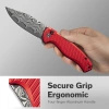 Nóż składany Civivi Stormhowl Red Aluminum, Damascus (C23040B-DS1)