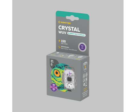 Latarka Armytek Crystal WUV Grey