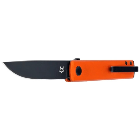 Nóż składany Fox Chnops Orange Aluminium, Black Top Shield Becut by Raven Knives Design (FX-543 ALO)