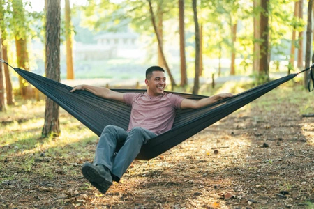 Hamak ENO TravelNest Hammock & Straps Combo - Charcoal