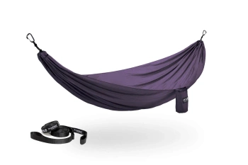 Hamak z systemem zawieszenia ENO TravelNest Hammock & Straps Combo - Plum