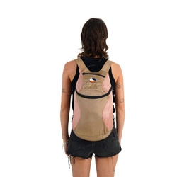 Ticket To The Moon - Plecak składany Mini Backpack - Ice Brown / Peach