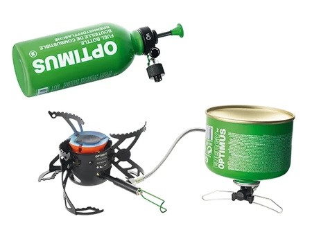 Kuchenka wielopaliwowa Optimus Polaris Optifuel z butelką na paliwo 0.4L