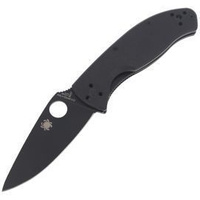 Nóż składany Spyderco Tenacious G-10 Black / Black Blade Plain - C122GBBKP