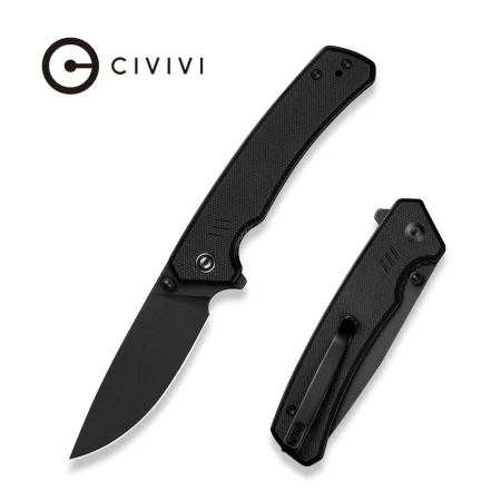 Nóż składany CIVIVI Merit Black G10, Black Stonewashed 14C28N (C24012-1)
