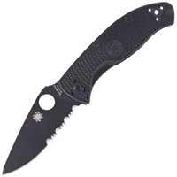 Nóż składany Spyderco Tenacious FRN Black, Black Blade Spyder (C122PSBBK)