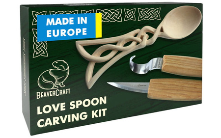 Zestaw startowy do rzeźbienia - BeaverCraft DIY04 -  Celtic Spoon Carving Kit