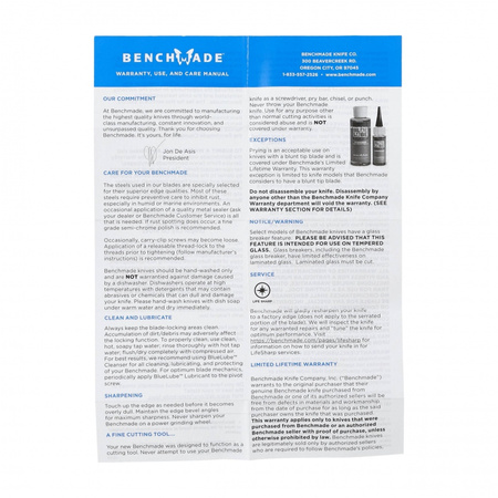 Benchmade - Nóż składany 537BK-10 Bailout