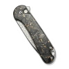 Nóż składany Civivi Button Lock Elementum II Shredded Carbon Fiber/Golden Shred, Damascus (C18062P-10)