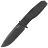 Nóż LionSteel Acha Black Burlap Micarta, Black Niolox by Molletta (AH B BLB)