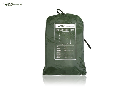 Tarp DD Hammocks 3x3 PRO - Olive green