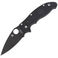 Nóż składany Spyderco Manix 2 Lightweight Black Blade Plain - C101PBBK2