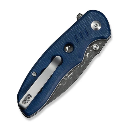 Nóż składany Civivi Triptych Blue Canvas Micarta, Damascus (C23085B-DS1)