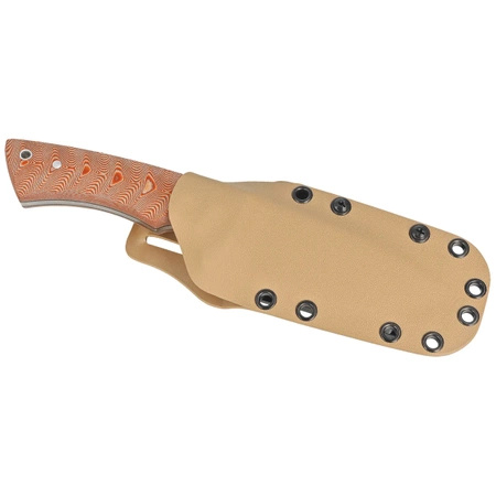 Nóż Muela Rhino Brown Canvas Micarta, Satin X50CrMoV15 (RHINO-10SV.C/K)