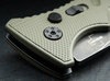 Böker Plus - Nóż automatyczny BHQ Stubby Strike Droppoint OD Green Aluminium, Stonewash D2 (01BO442)