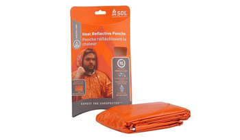 SOL - Poncho termiczne przeciwdeszczowe - Heat Reflective Poncho - 0140-6001