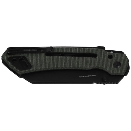 Nóż składany Civivi Buster FG Green Canvas Micarta, Black Stonewashed Nitro-V by Snecx Tan (C24052-3)