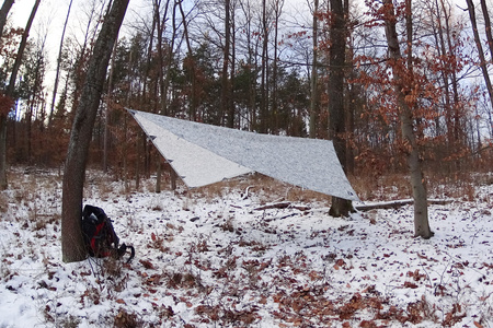 Płachta biwakowa - Tarp 3x3 - DD Hammocks - Winter MC
