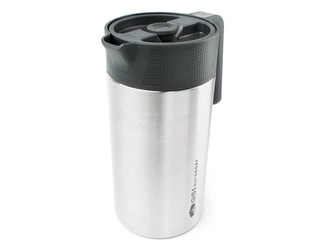 Kawiarka turystyczna French Press GSI Glacier Stainless Javapress 976 ml - Brushed