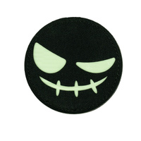 101INC - Naszywka świecąca - Laser Cut Patch Face evil smiley glow