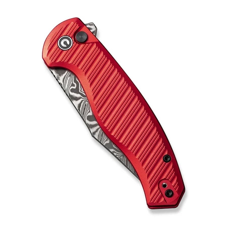 Nóż składany Civivi Stormhowl Red Aluminum, Damascus (C23040B-DS1)