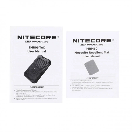 Odstraszacz komarów Nitecore EMR06TAC czarny