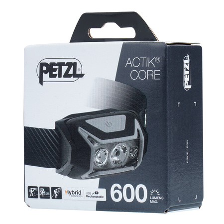 Petzl - Latarka czołowa Actik Core - 600 lm - Szara
