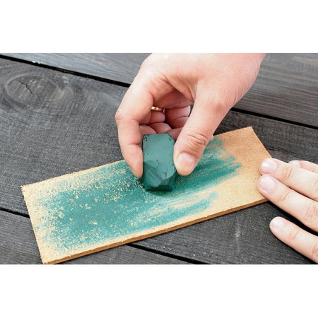 Pas skórzany do polerowania - Strop z pastą polerską zieloną (25g) LS2P1