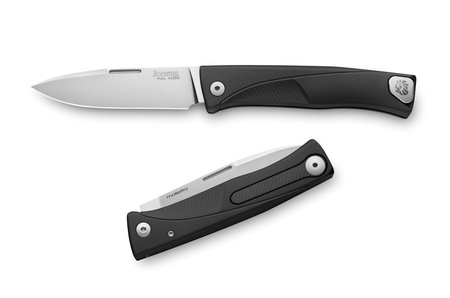 Nóż składany LionSteel Thrill Aluminium Black / Satin Blade (TL A BS)