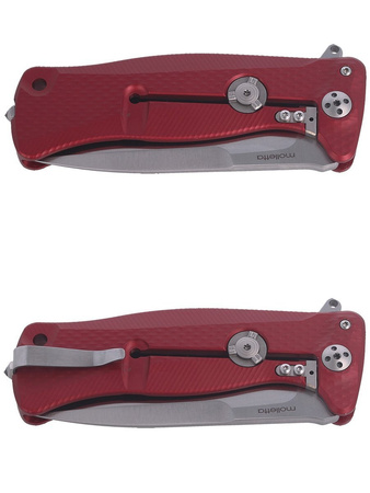 Nóż składany LionSteel SR11A Aluminum Red / Satin Blade (SR11A RS)
