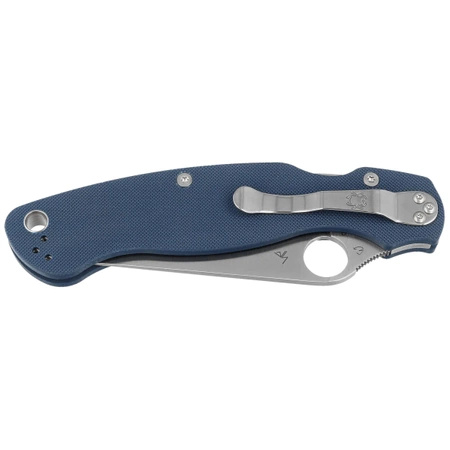 Nóż składany Spyderco Military 2 Cobalt Blue G10, Satin CPM SPY27 by Sal, Eric Glesser (C36GPCBL2)