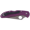 Nóż składany Spyderco Delica 4 Flat Ground Lightweight Purple Plain (C11FPPR)