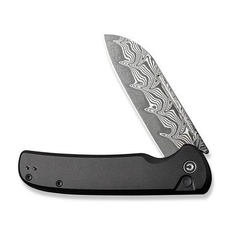 Nóż składany Civivi Chevalier II Black Aluminium, Black Damascus (C20022B-DS1)