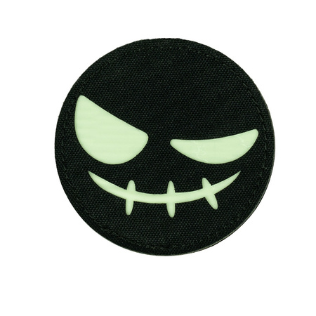 101INC - Naszywka świecąca - Laser Cut Patch Face evil smiley glow
