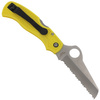 Nóż składany Spyderco Saver Salt Lightweight Yellow Spyder (C118SYL)