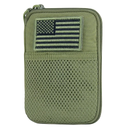 Organizer EDC Condor Pocket Pouch + US Flag Patch - Zielony OD - MA16-001