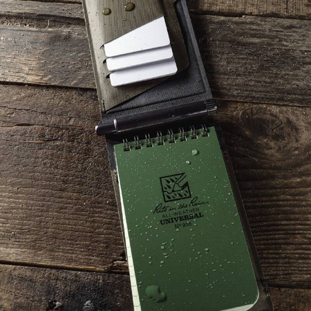 Rite in the Rain - Portfel wodoodporny Monsoon Updraft Wallet - Oliwkowy/Czarny - V935