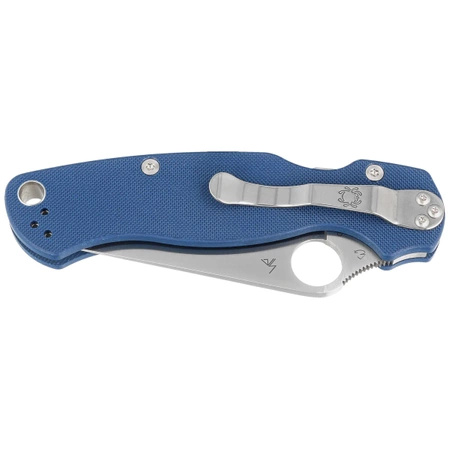 Nóż składany Spyderco Para Military 2 Cobalt Blue G10, Satin CPM SPY27 by Sal, Eric Glesser (C81GPCBL2)