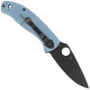 Nóż składany Spyderco Tenacious Blue Titanium, Black 8Cr13MoV by Eric Glesser (C122TIBLBKP)