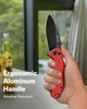 Nóż składany Sencut Cybrix Red Aluminium, Black 9Cr18MoV (S23098A-3)