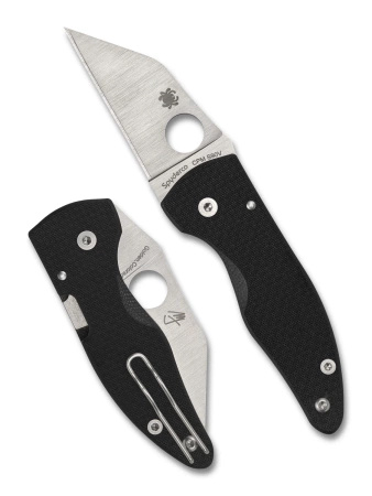 Nóż składany Spyderco MicroJimbo Sprint Run Black G10, Satin CPM S90V by Michael Janich (C264CFP)